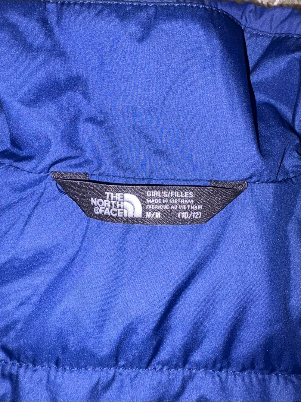 Girls Navy Northface Vest Size Medium